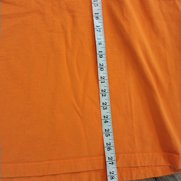 Men's Vtg Tommy Hilfiger Tommy Jeans T-shirt Orange Size M Medium Cotton #28 - Picture 4 of 10